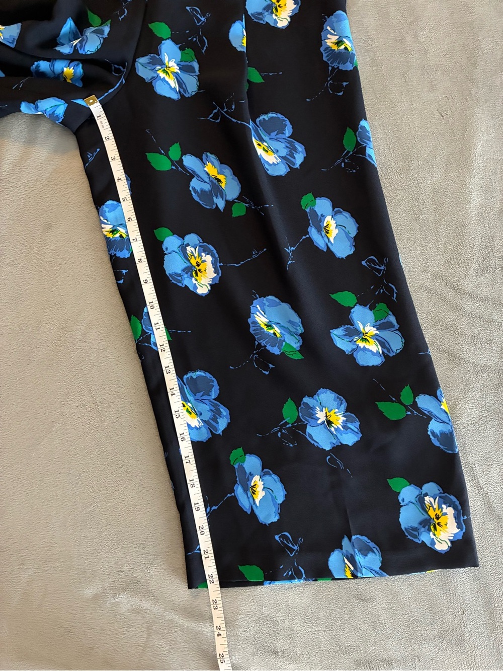 Banana Republic Navy Floral Sleeveless Wide-Leg Jumpsuit - Picture 15 of 15